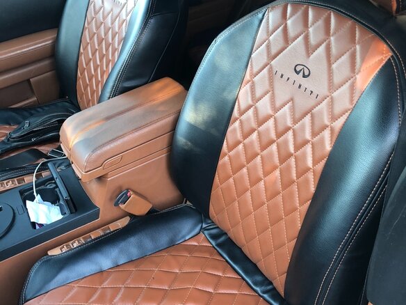 2004 Infiniti FX35 I (S50), коричневый, 700000 рублей - вид 6
