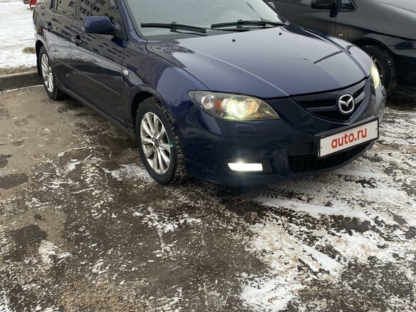 2008 Mazda 3 5-speed I (BK) Рестайлинг, синий - вид 2