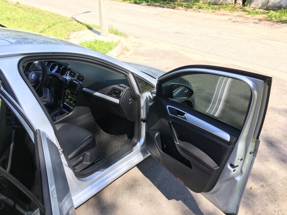 2014 Volkswagen Golf VII, серебристый - вид 9