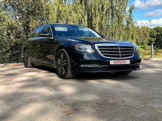 2017 Mercedes-Benz S-Класс 350 d Long VI (W222, C217) Рестайлинг, синий, 3790000 рублей, вид 2