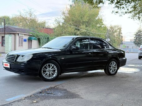 2007 Hyundai Sonata ТагАЗ IV (EF) Рестайлинг, чёрный, 340000 рублей, вид 3
