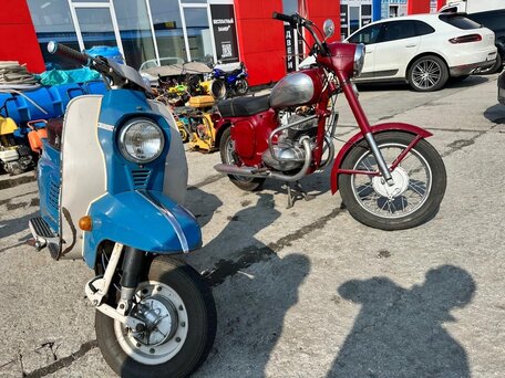 1998 Jawa 350 OHC, красный, 100000 рублей, вид 3