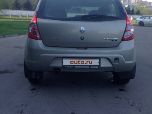 2010 Renault Sandero I, бежевый - вид 1