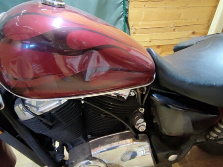 2002 Honda VT 1100, пурпурный, 350000 рублей, вид 5
