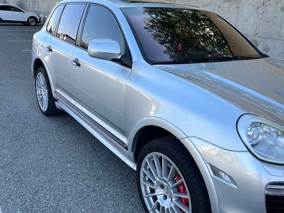 2009 Porsche Cayenne Turbo I Рестайлинг (957), серебристый, 2200000 рублей - вид 6