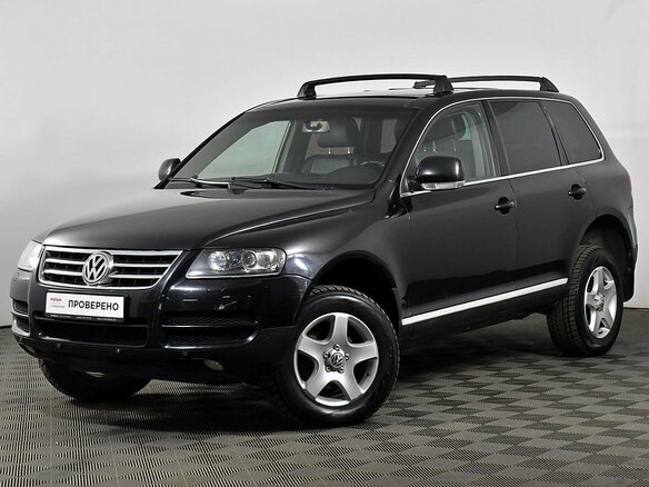 2006 Volkswagen Touareg I, чёрный