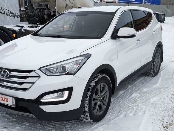 2014 Hyundai Santa Fe III, белый, 1500000 рублей - вид 4