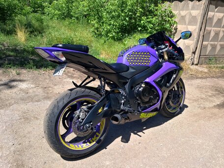 2006 Suzuki GSX-R 600, фиолетовый, 450000 рублей, вид 3