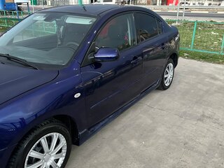 2008 Mazda 3 I (BK) Рестайлинг, синий, 520000 рублей, вид 4