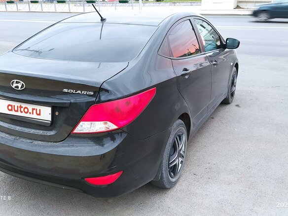 2013 Hyundai Solaris I, чёрный - вид 2
