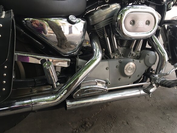2002 Harley-Davidson Sportster 883, чёрный - вид 3