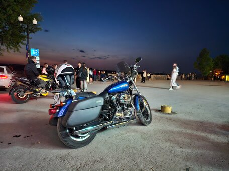 2009 Harley-Davidson Sportster 1200, синий, 600000 рублей, вид 2