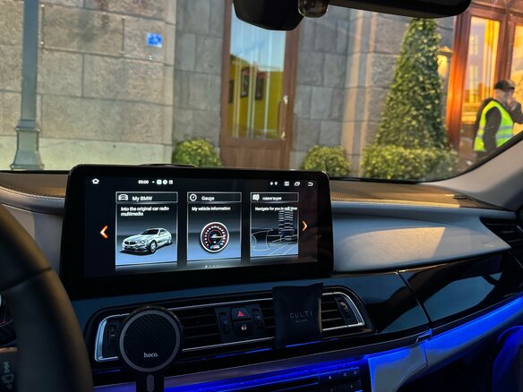 2012 BMW 7 серии Long 740Li xDrive V (F01/F02/F04) Рестайлинг, синий, 1900000 рублей - вид 34