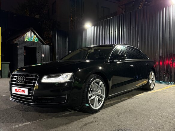 2015 Audi A8 Long III (D4) Рестайлинг, чёрный, 3850000 рублей