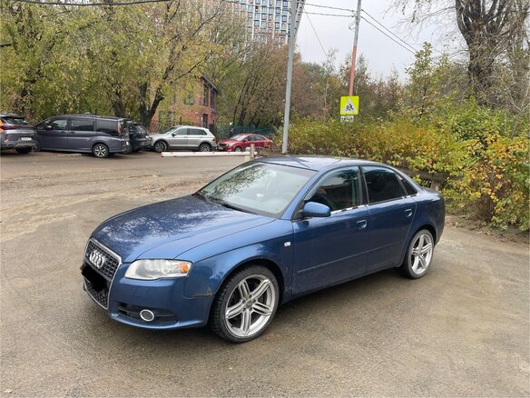 2005 Audi A4 III (B7), синий, 650000 рублей