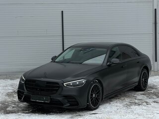 2021 Mercedes-Benz S-Класс 450 Long 4MATIC VII (W223), чёрный, 10250000 рублей, вид 2