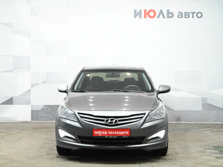 2014 Hyundai Solaris I Рестайлинг, серый, 890000 рублей, вид 2
