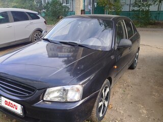 2008 Hyundai Accent ТагАЗ II, чёрный, 330000 рублей, вид 3