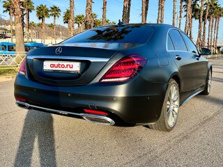 2018 Mercedes-Benz S-Класс 350 d Long VI (W222, C217) Рестайлинг, чёрный, 5199000 рублей, вид 4