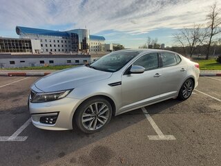 2014 Kia Optima III Рестайлинг, серебристый, 1175000 рублей, вид 1