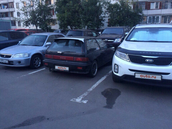 1990 Honda Civic, чёрный - вид 4