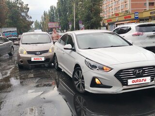 2019 Hyundai Sonata VII (LF) Рестайлинг, белый, 1050000 рублей, вид 3