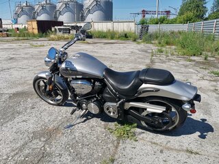 2009 Yamaha XV 1700 Warrior, серебристый, 890000 рублей, вид 2