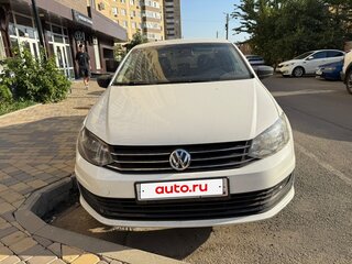 2017 Volkswagen Polo V Рестайлинг, белый, 470000 рублей, вид 2