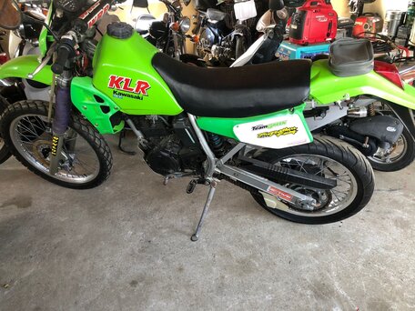 1978 Kawasaki KLR 250, зелёный, 225000 рублей, вид 2