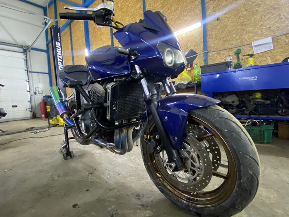 2004 Kawasaki Z 750, синий, 420000 рублей - вид 8