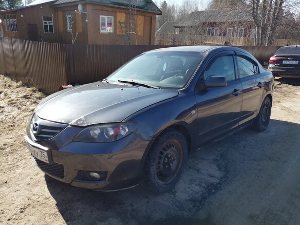2008 Mazda 3 I (BK) Рестайлинг, серый
