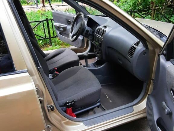 2004 Hyundai Accent ТагАЗ II, бежевый - вид 8
