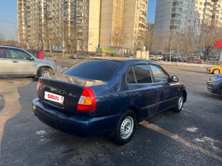 2008 Hyundai Accent ТагАЗ II, синий, 335000 рублей, вид 4