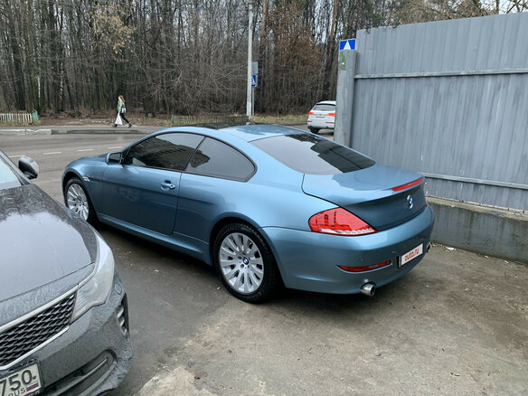 2008 BMW 6 серии 630i II (E63/E64) Рестайлинг, голубой - вид 6