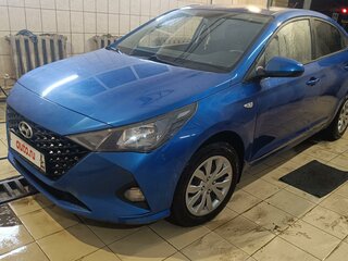 2021 Hyundai Solaris II Рестайлинг, синий, 1350000 рублей, вид 1