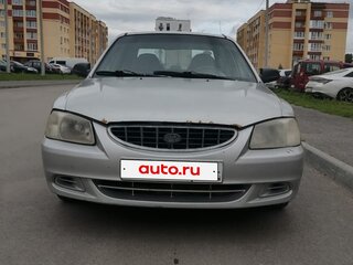 2000 Hyundai Accent II, серебристый, 165000 рублей, вид 1