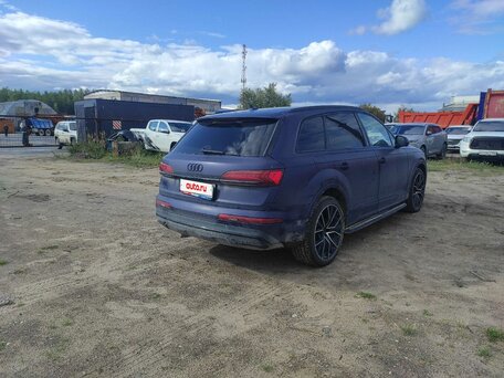 2022 Audi Q7 45 TDI II (4M) Рестайлинг, синий, 6334000 рублей, вид 3