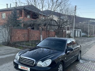 2008 Hyundai Sonata ТагАЗ IV (EF) Рестайлинг, чёрный, 700000 рублей, вид 1