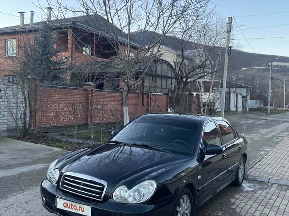 2008 Hyundai Sonata ТагАЗ IV (EF) Рестайлинг, чёрный, 700000 рублей