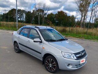2013 Lada (ВАЗ) Granta I, серебристый, 365000 рублей, вид 2