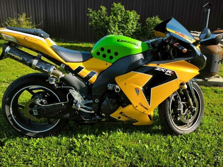 2006 Kawasaki ZX-10R Ninja, жёлтый, 450000 рублей, вид 1