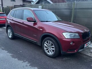 2011 BMW X3 28i xDrive II (F25), красный, 1400000 рублей, вид 2