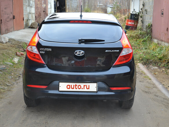 2014 Hyundai Solaris I Рестайлинг, чёрный - вид 1
