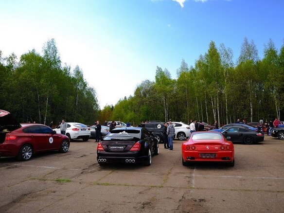 2005 Mercedes-Benz S-Класс 500 V (W221), пурпурный - вид 3