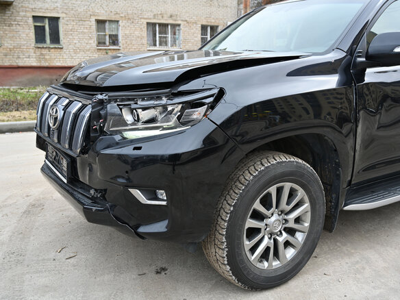2020 Toyota Land Cruiser Prado 150 Series Рестайлинг 2, чёрный - вид 8