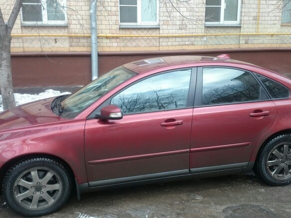 2007 Volvo S40 II Рестайлинг, красный - вид 2