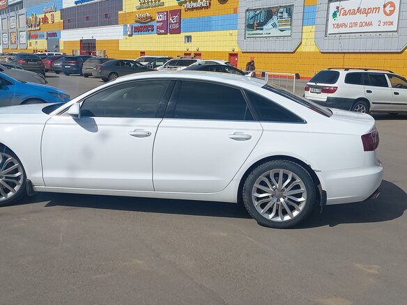 2012 Audi A6 IV (C7), белый, 2150000 рублей
