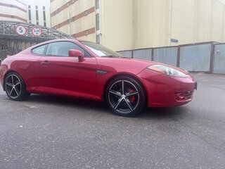 2008 Hyundai Tiburon II (GK) Рестайлинг, красный, 1100000 рублей, вид 4