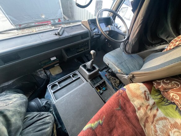 1992 Fuso (Mitsubishi) Fighter, синий - вид 3