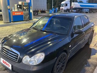 2006 Hyundai Sonata ТагАЗ IV (EF) Рестайлинг, чёрный, 215000 рублей, вид 1
